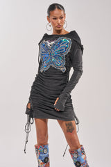 BUTTERFLY EFFECT MINI DRESS
