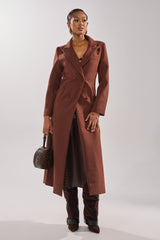 COCOA BUTTER SCUBA TRENCH IN BROWN