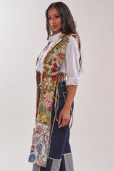 HONEY HONEY SPLIT VEST IN TAPESTRY