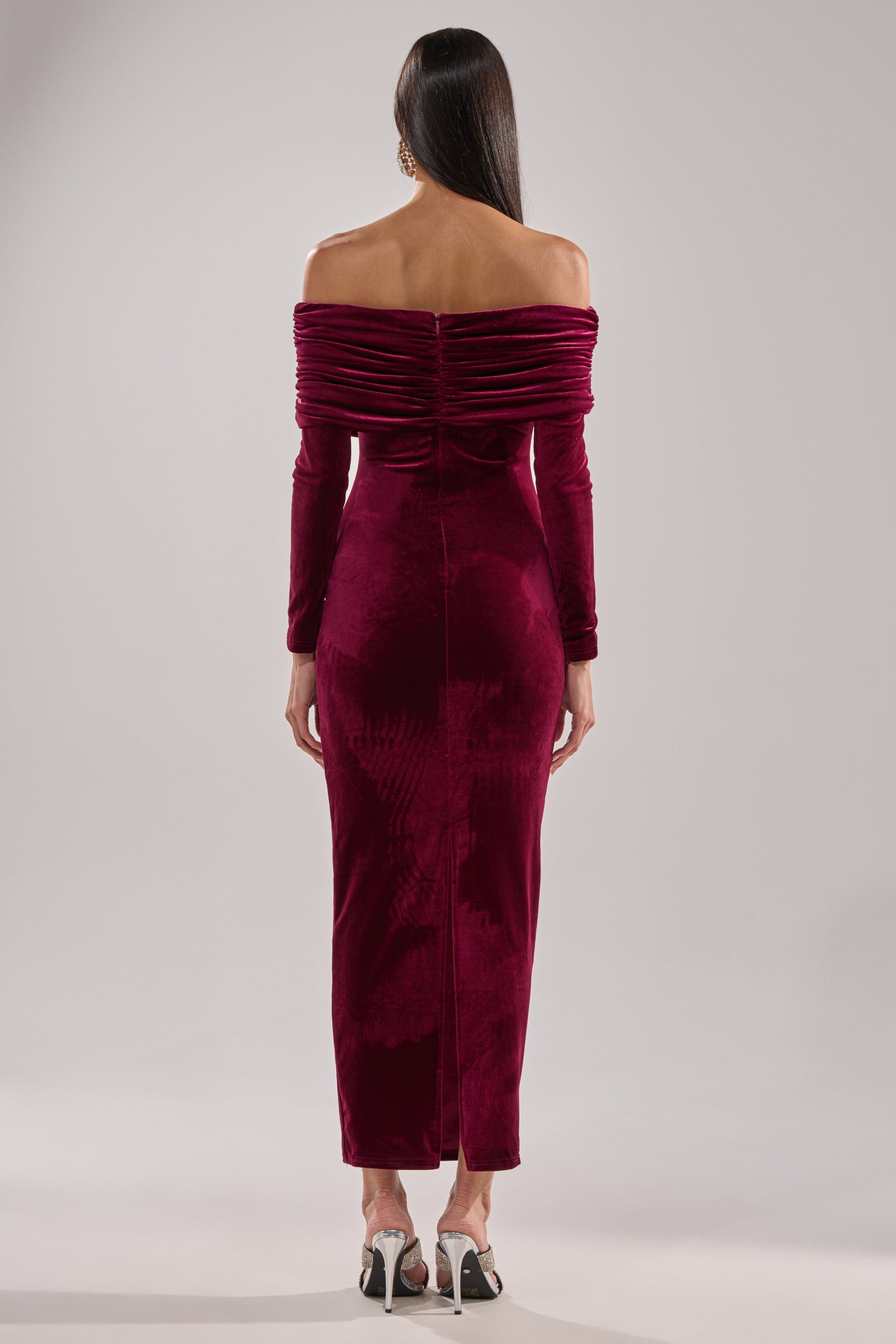 IN THE AIR VELVET MAXI DRESS