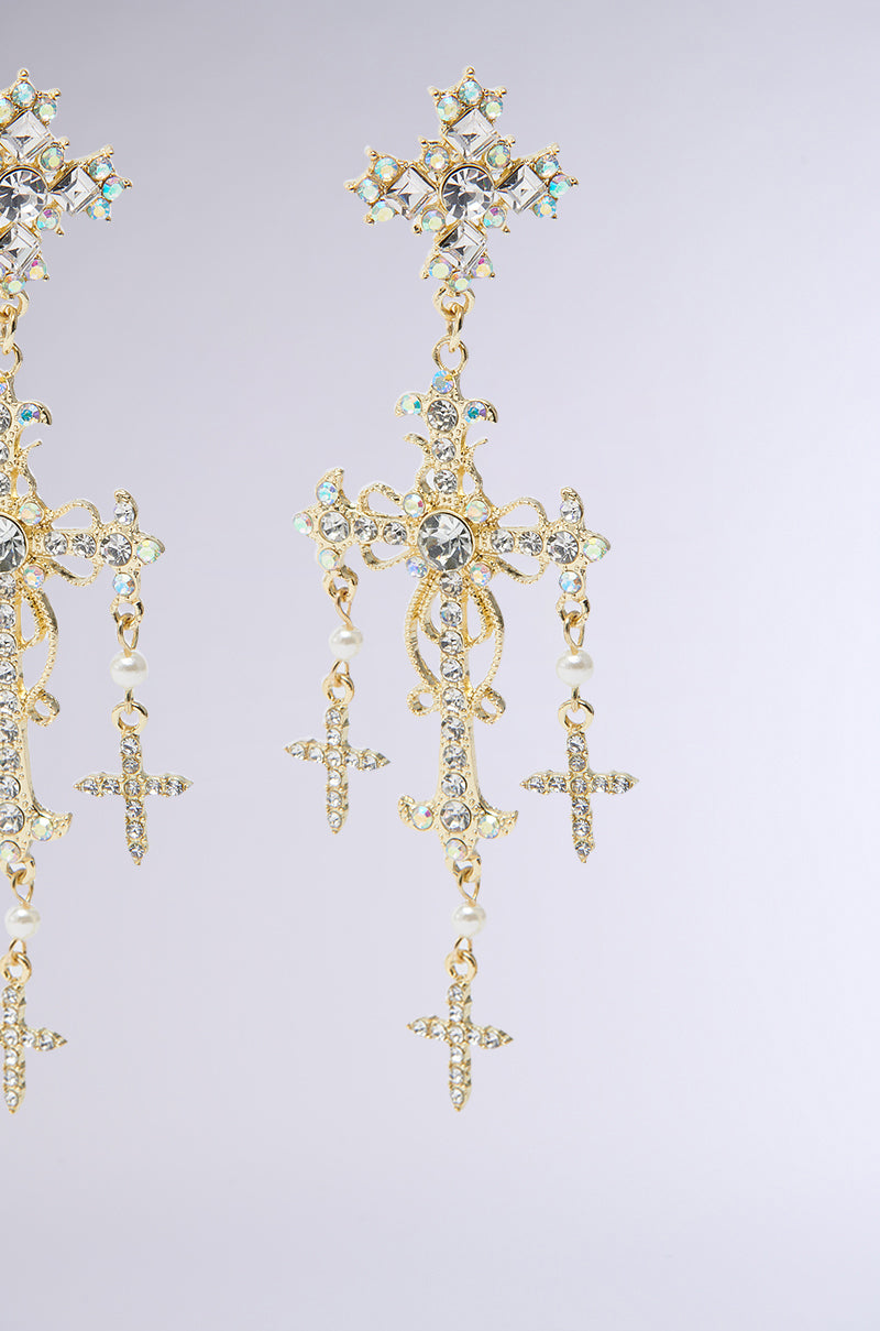 DON'T BE CROSS EARRING