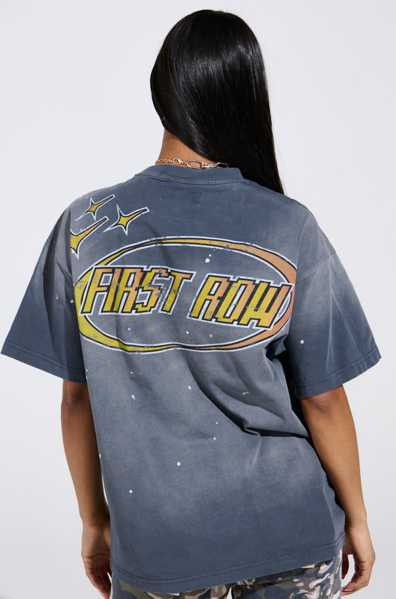 FIRST ROW THE FUTURE IS YOURS OVERSIZED GRAPHIC TEE