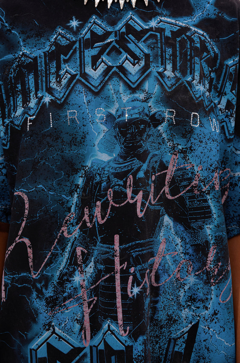 FIRST ROW ANCESTRAL FURY OVERSIZED GRAPHIC TEE