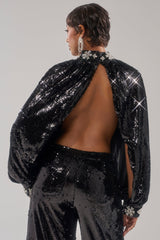DAZZLING HOLIDAY SEQUIN TOP