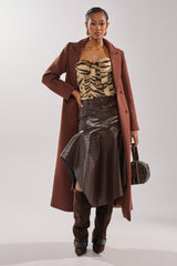 COCOA BUTTER SCUBA TRENCH IN BROWN
