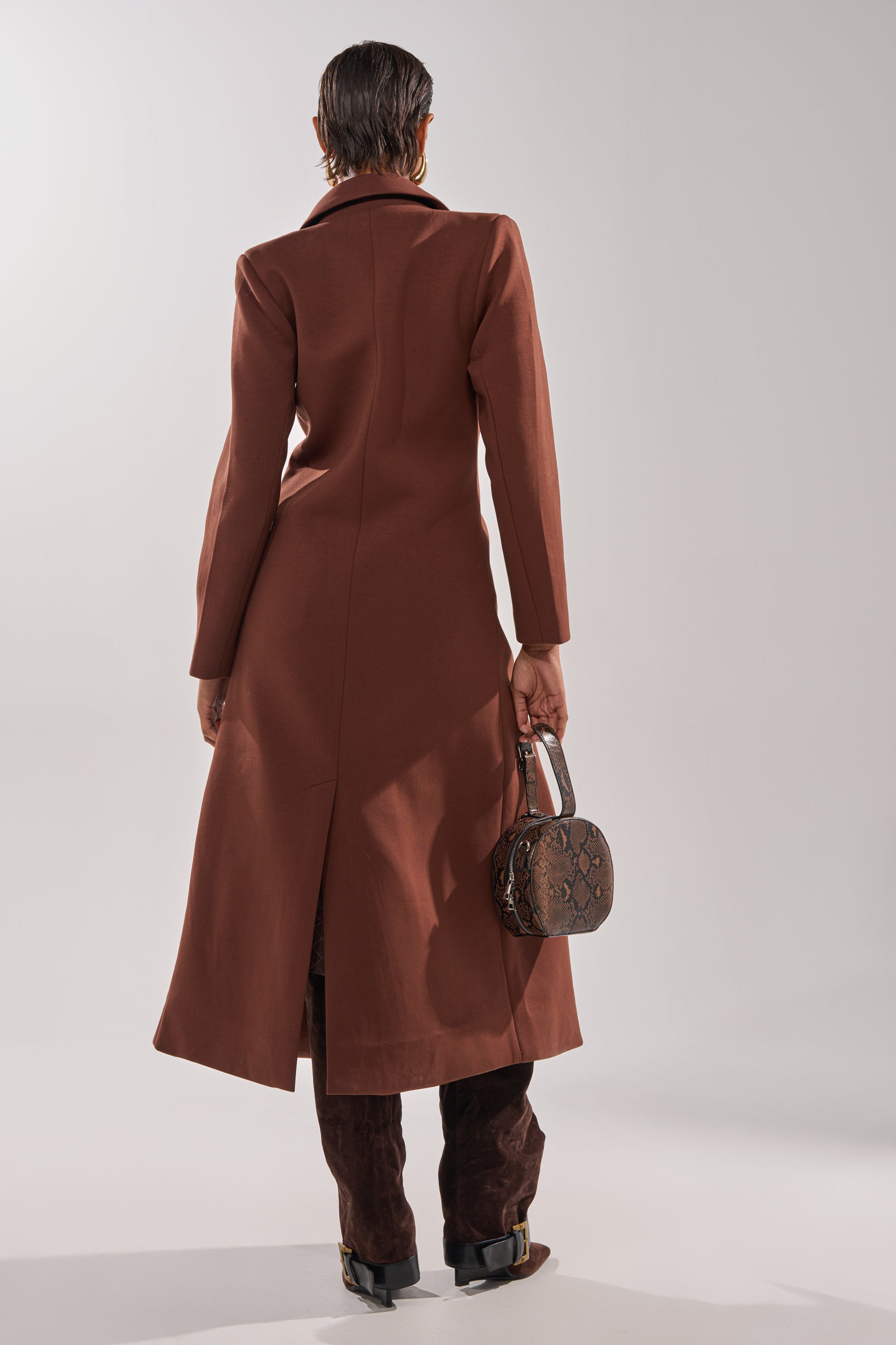 COCOA BUTTER SCUBA TRENCH IN BROWN