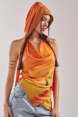 COASTAL HOODED HALTER TOP
