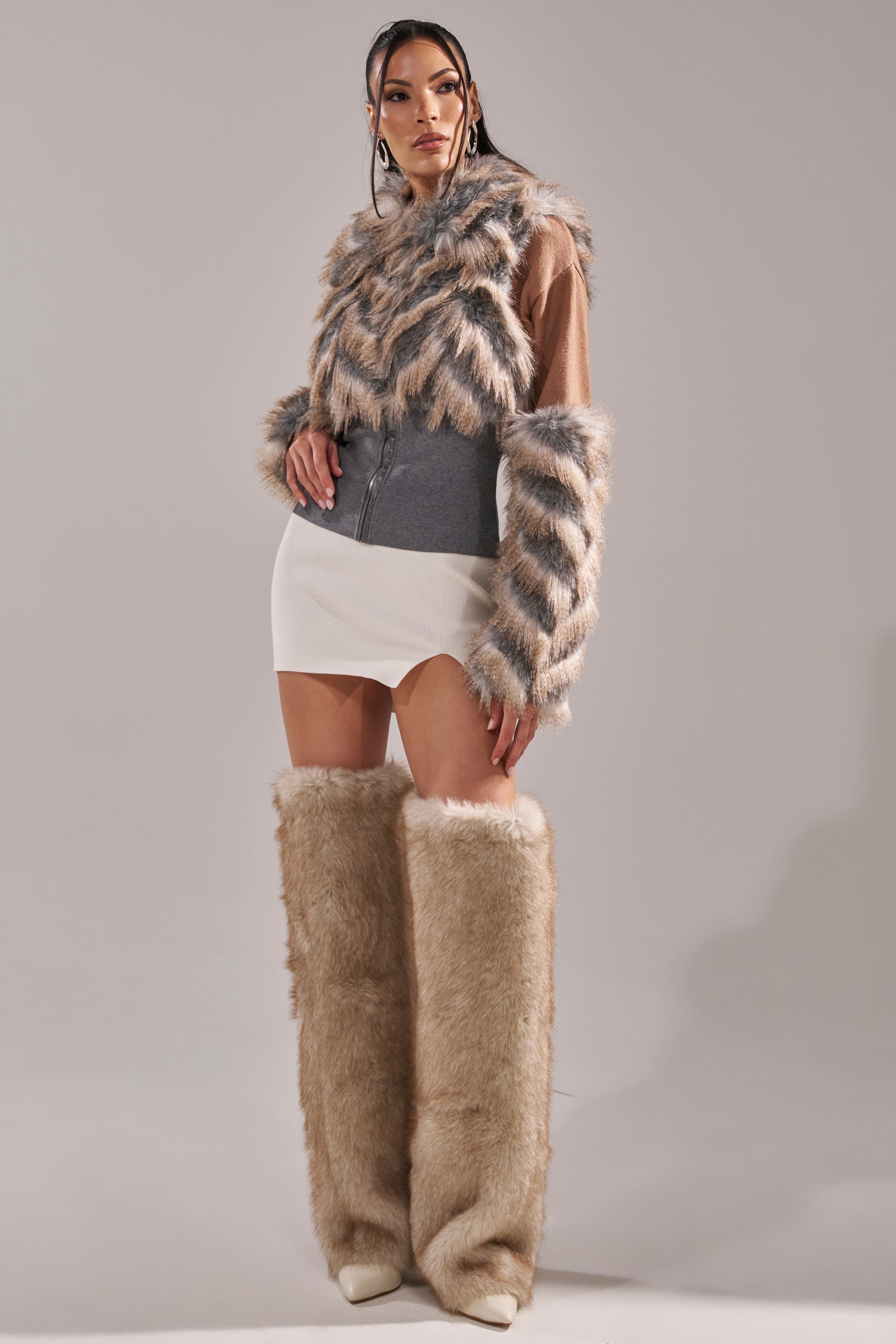 NEW SENSATION FUR TOP