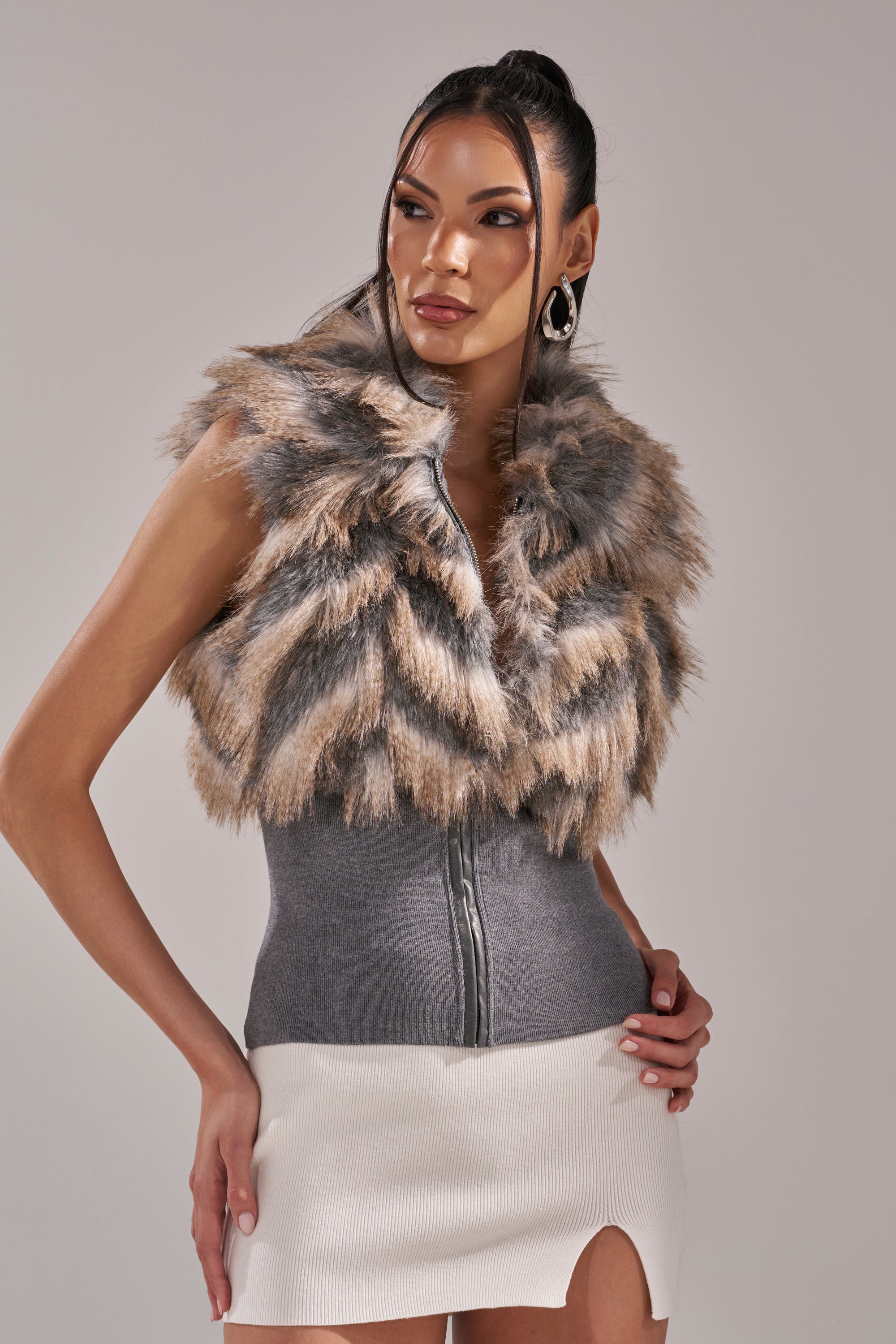 NEW SENSATION FUR TOP