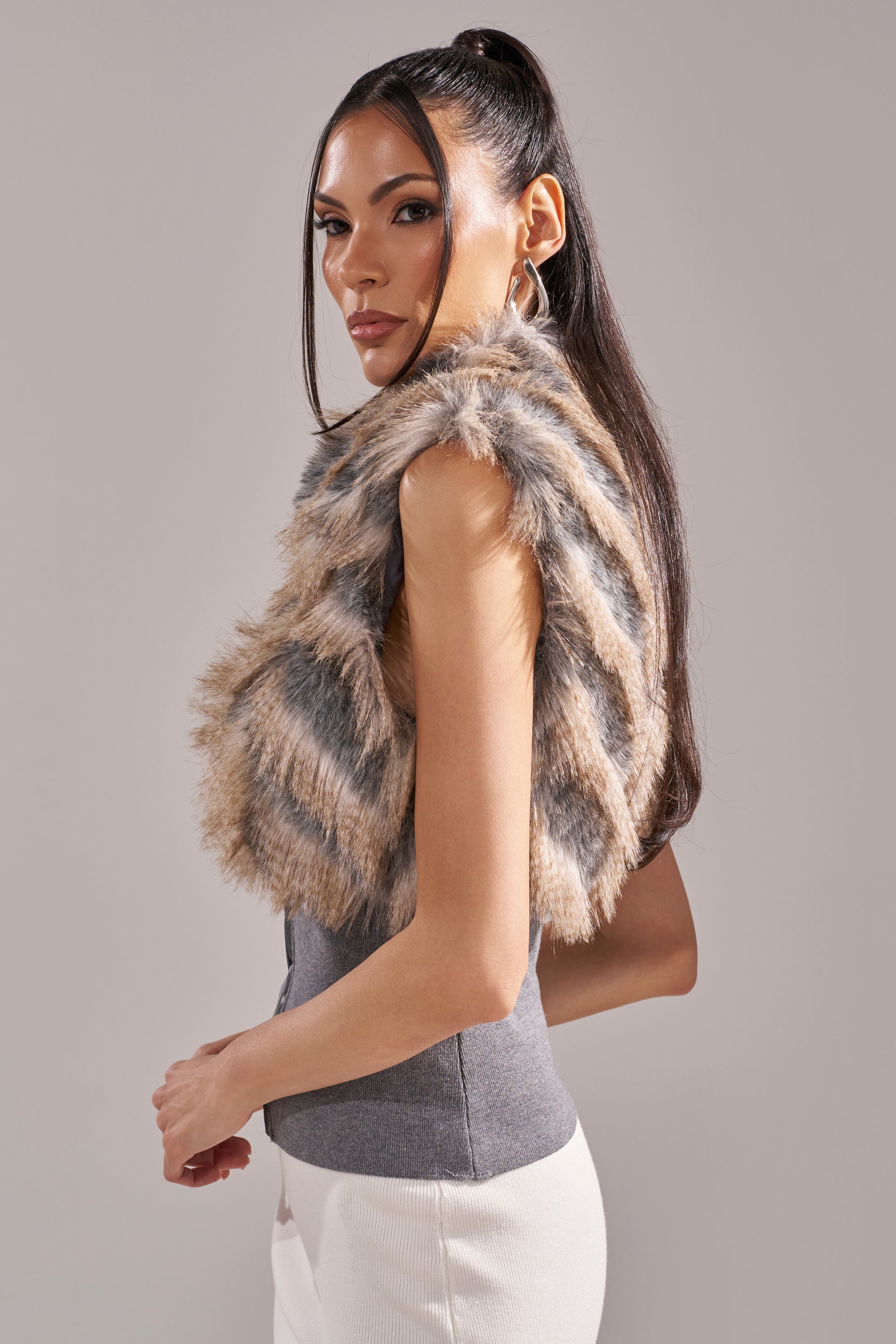 NEW SENSATION FUR TOP