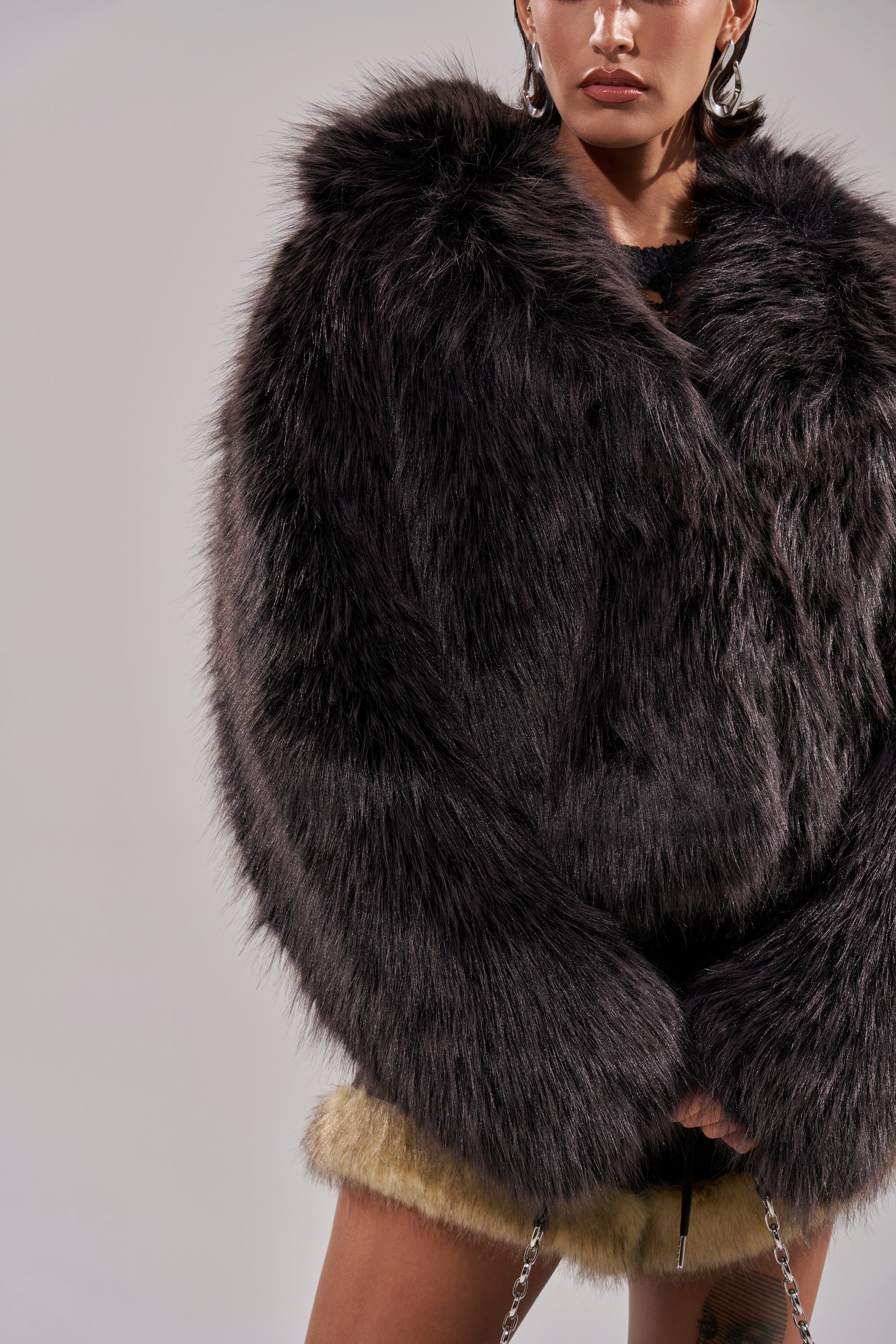 DUSK TIL DAWN FAUX FUR COAT
