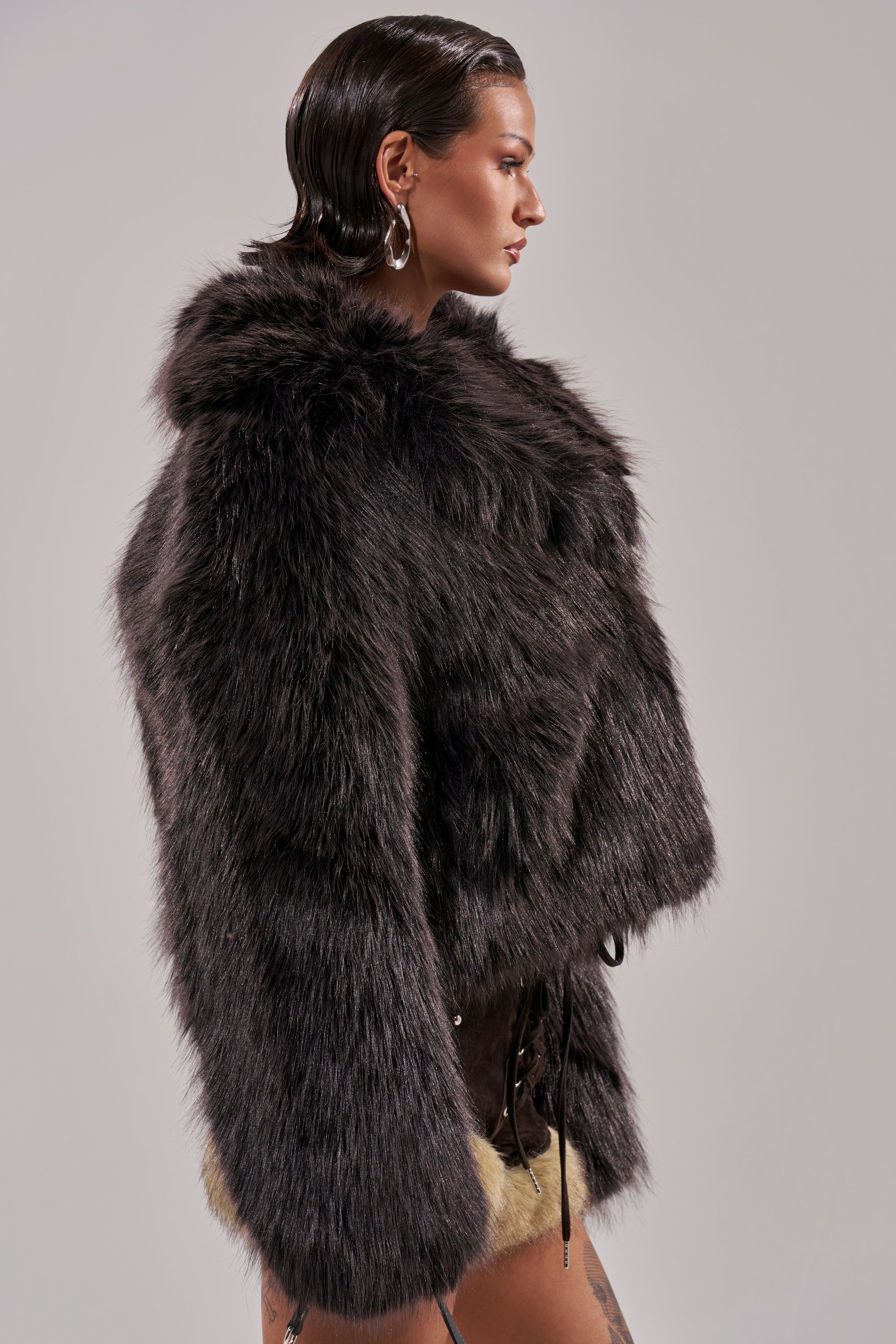 DUSK TIL DAWN FAUX FUR COAT