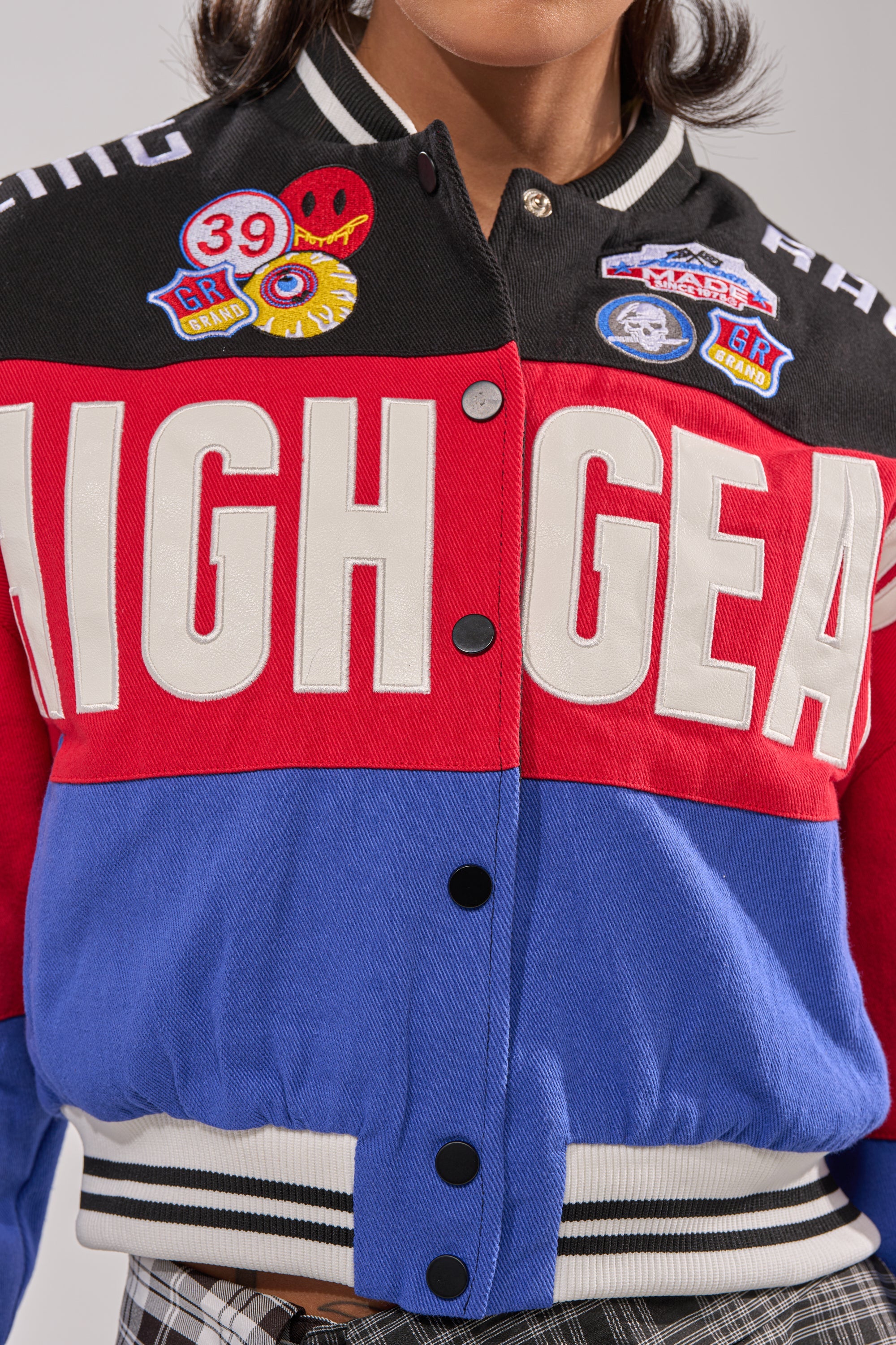 HIGH GEAR EMBROIDERED BOMBER