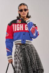 HIGH GEAR EMBROIDERED BOMBER
